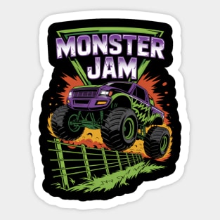 Monster Jam Grave Digger Kid Family Motorsports Sticker